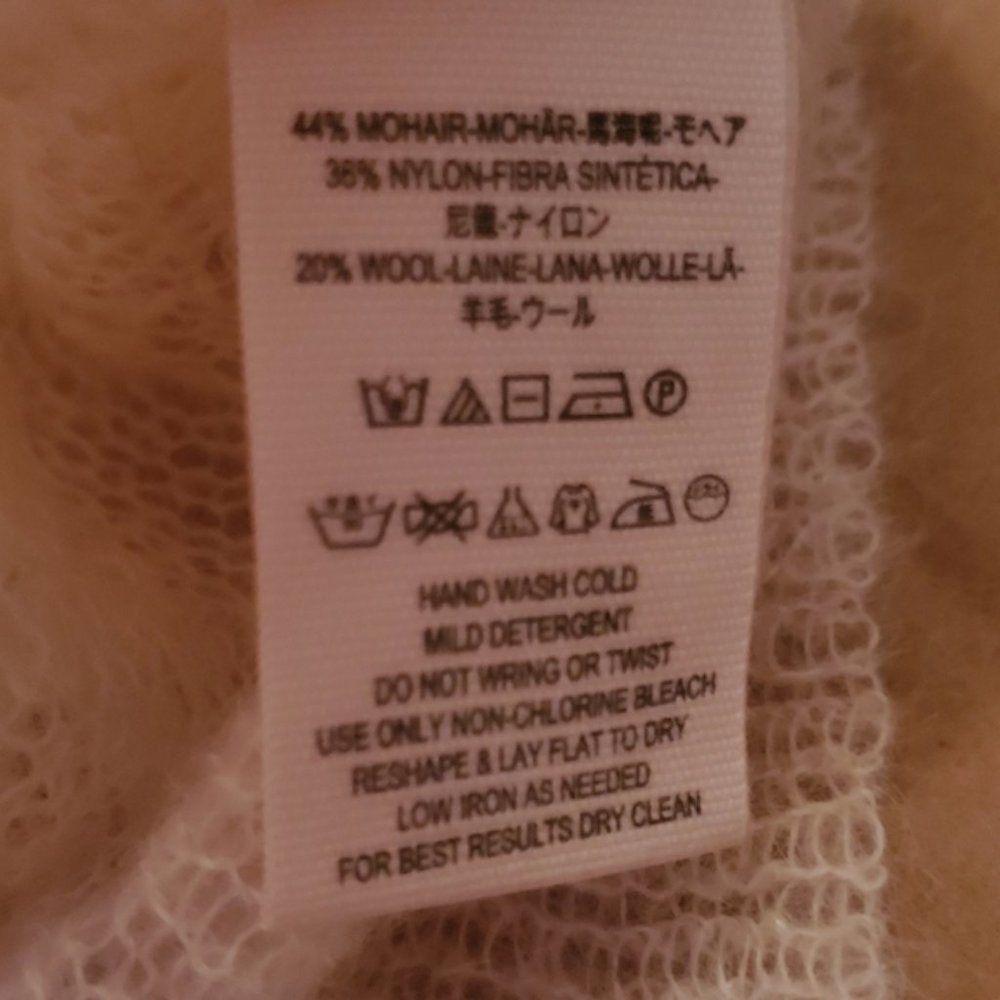 Free People 'Macaroon' Mohair Sweater Medium - Picture 4 of 5